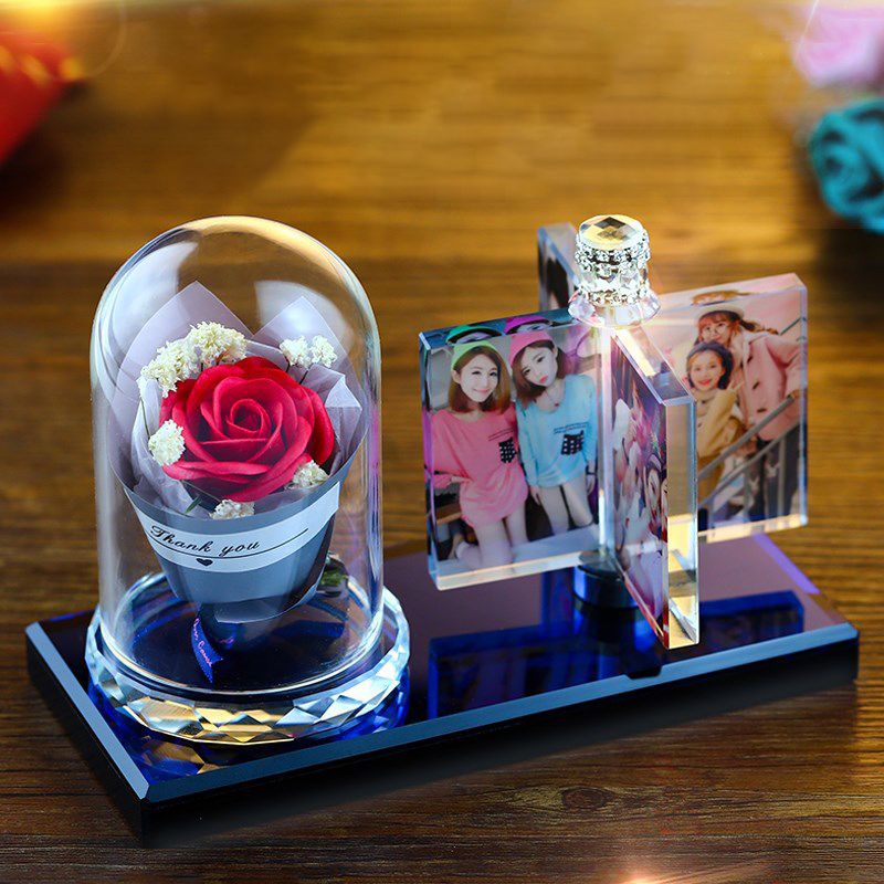 Personalisiertes Foto LED Rose Lampe,Personalisierte foto nachtlicht